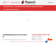 Tablet Screenshot of poppens.de